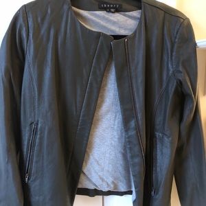 hunter green leather jacket